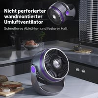 Stolný USB ventilátor MENQANG s 3 rýchlosťami, rotáciou o 360°, tichý, na použitie v kancelárii, aute aj doma 6