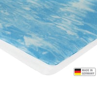 Meos gélový penový topper na matrace a boxspring postele, vyrobený v Nemecku, 50 kg/m3, biely, 140x200 cm, poťah prateľný do 60 °C 6
