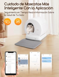 Litieră Autocurațătoare Meowant cu Control prin Aplicație și Odorizant – Toaletă Automată pentru Pisici cu Sistem Avansat de Siguranță 2