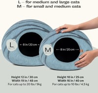 MEOWFIA 100% Merino Gyapjú Macskaagy - Kézzel Filcelt, Környezetbarát Alvóhely Cicáknak 2