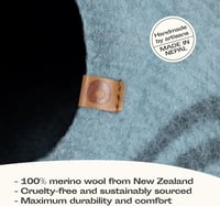 MEOWFIA 100% Merino Gyapjú Macskaagy - Kézzel Filcelt, Környezetbarát Alvóhely Cicáknak 3