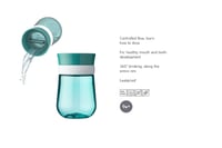 Pahar de învățare Mepal 360° pentru copii mici, de la 9 luni - Model Little Farm - Anti-scurgere, fără BPA, lavabil în mașina de spălat vase 2