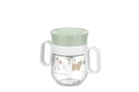 Cană de învățare Mepal 360° Mio Little Dutch 200 ml - model Little Farm, anti-picurare, margine de băut pe ambele fețe, mânere ușor de apucat 1