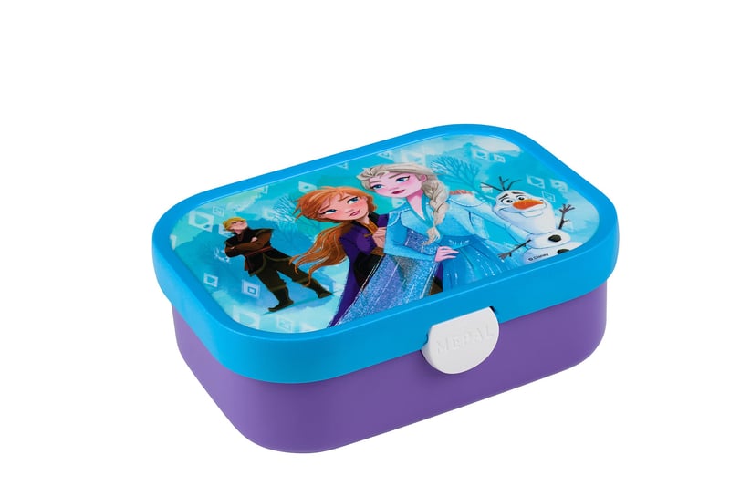 Cutie pentru prânz Mepal Campus Bento pentru copii, cu compartimente și furculiță, închidere cu clips, fără BPA, compatibilă cu mașina de spălat vase, 750 ml, Frozen 2