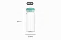 Dječja boca za vodu Mepal Campus s poklopcem na otvaranje - Prikladna za gazirana pića - Otporna na curenje - Periva u perilici posuđa - 600 ml - Frozen Friends 3