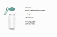 Dječja boca za vodu Mepal Campus s poklopcem na otvaranje - Prikladna za gazirana pića - Otporna na curenje - Periva u perilici posuđa - 600 ml - Frozen Friends 2