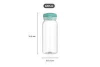 Detská fľaša Mepal Campus s uzáverom na kliknutie, 600 ml, Sunshine & Rainbow – vhodná aj na sýtené nápoje, nepriepustná, vhodná do umývačky riadu 3