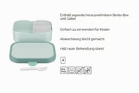 Dječja kutija za užinu Mepal Campus Little Farm s pretincima i vilicom, bez BPA, periva u perilici posuđa, 750 ml 2
