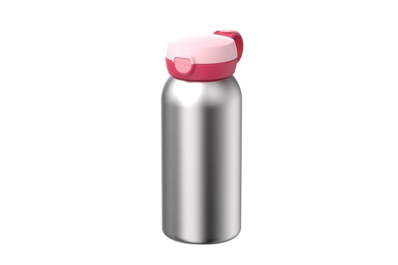 Izolovaná fľaša na vodu pre deti Mepal Campus, s výklopným viečkom na kliknutie, vhodná aj na sýtené nápoje, nepriepustná, 500 ml, Cool Pink