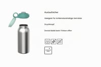 Sticlă de apă pentru copii Mepal Campus din oțel inoxidabil - Capac Flip-up, cu deschidere prin apăsare de buton - Potrivită și pentru băuturi carbogazoase - Etanșă - Spiderman - 600 ml 2