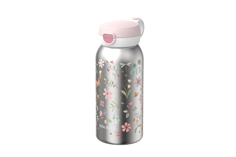 Detská nerezová fľaša na vodu Mepal Campus, s tlačidlovým otváraním, nepriepustná, 600 ml – Fairy Wonders
