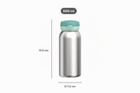 Izolovaná fľaša na vodu pre deti Mepal Campus, s výklopným viečkom na kliknutie, vhodná aj na sýtené nápoje, nepriepustná, 500 ml, Cool Pink 3