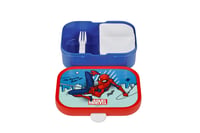 Mepal Campus kutija za užinu za djecu 750 ml - Spiderman - bez BPA, periva u perilici posuđa, bento kutija s pretincima, vilicom i kopčom za zatvaranje 2