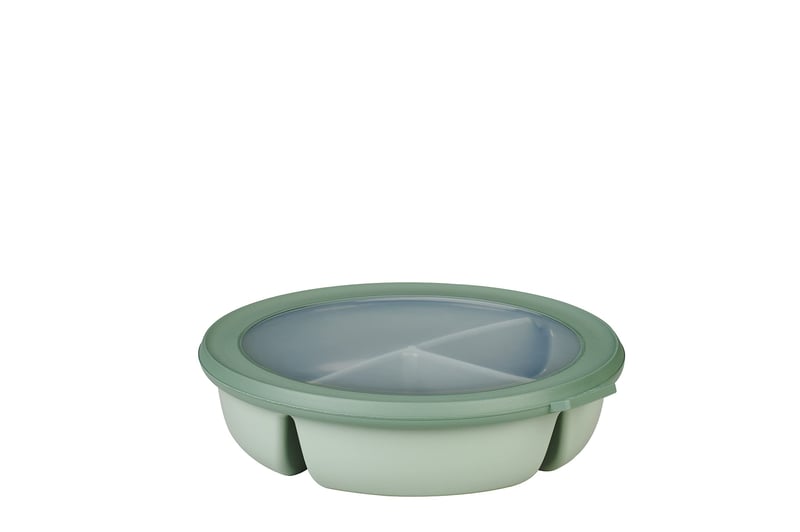 Dóza na potraviny Mepal Cirqula Bento Bowl s 3 priehradkami, vzduchotesná, 1000 ml, farba Nordic Sage