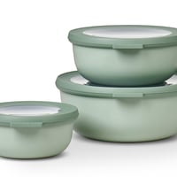 Sada 3 dóz na potraviny Mepal Cirqula – 350 ml, 750 ml a 1250 ml – Nordic Sage – vzduchotesné, vhodné do mikrovlnnej rúry a mrazničky 1