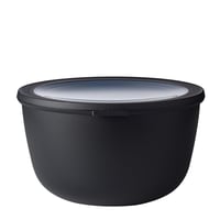 Mepal Cirqula Multi Bowl Round okrúhla dóza na potraviny 3000 ml – Nordic Black – vzduchotesná, vhodná do mikrovlnnej rúry a umývačky riadu 1