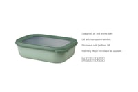 Mepal Cirqula Multi Bowl četvrtasta posuda za čuvanje hrane - 1500 ml - Vivid Green - hermetički zatvorena, pogodna za hladnjak i mikrovalnu pećnicu 3