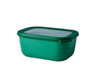 Mepal Cirqula Multi Bowl četvrtasta posuda za čuvanje hrane - 1500 ml - Vivid Green - hermetički zatvorena, pogodna za hladnjak i mikrovalnu pećnicu 1
