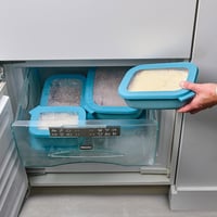 Recipient pentru alimente dreptunghiular Mepal Cirqula Multi Bowl - 3000 ml - Nordic Black - ermetic, potrivit pentru frigider și cuptorul cu microunde 6