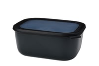 Recipient pentru alimente dreptunghiular Mepal Cirqula Multi Bowl - 3000 ml - Nordic Black - ermetic, potrivit pentru frigider și cuptorul cu microunde 1