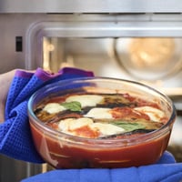 Sklenená dóza na potraviny Mepal Cirqula s viečkom – 1200 ml – Nordic Sage – vhodná do rúry, mikrovlnnej rúry, mrazničky aj umývačky riadu – do 550 °C 4