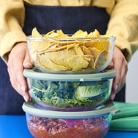 Sklenená dóza na potraviny Mepal Cirqula s viečkom – 1200 ml – Nordic Sage – vhodná do rúry, mikrovlnnej rúry, mrazničky aj umývačky riadu – do 550 °C 5