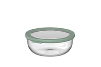 Sklenená dóza na potraviny Mepal Cirqula s viečkom – 1200 ml – Nordic Sage – vhodná do rúry, mikrovlnnej rúry, mrazničky aj umývačky riadu – do 550 °C 1