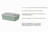 Mepal EasyClip set posuda za čuvanje hrane 3 dijela - S poklopcem i kliznim zatvaračem - Pogodno za mikrovalnu pećnicu, hladnjak i zamrzivač - 2x 450 ml + 1000 ml - Nordic Sage 2