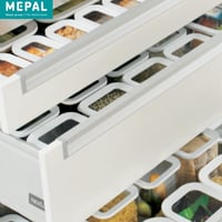 Sada 7 dóz na potraviny Mepal, biela – vzduchotesné a stohovateľné, 1x 2000 ml, 2x 1500 ml, 2x 1000 ml a 2x 425 ml, kuchynské 9