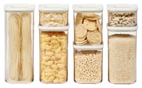 Sada 7 dóz na potraviny Mepal, biela – vzduchotesné a stohovateľné, 1x 2000 ml, 2x 1500 ml, 2x 1000 ml a 2x 425 ml, kuchynské 1