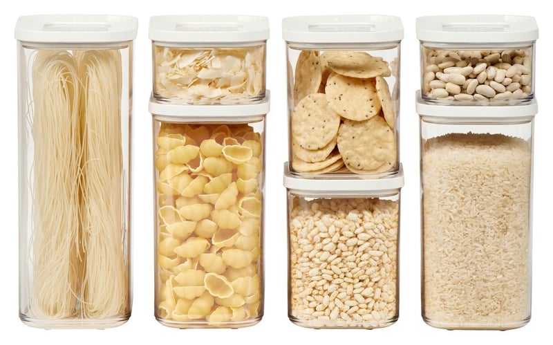 Sada 7 dóz na potraviny Mepal, biela – vzduchotesné a stohovateľné, 1x 2000 ml, 2x 1500 ml, 2x 1000 ml a 2x 425 ml, kuchynské