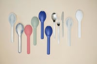Mepal Ellipse set pribora za jelo od 3 dijela za putovanja - nož, vilica i žlica - nehrđajući čelik - Vivid Blue - s putnom kutijom 7