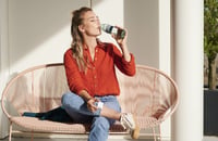Opakovane použiteľná fľaša Mepal Ellipse 700 ml - Nordic Blue, vhodná aj na sýtené nápoje, bez obsahu BPA, nepriepustná fľaša na pitie 3