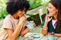 Mepal Ellipse Lunchpot Nádoba na jogurt a müsli – 500 ml + 200 ml – farba Nordic Sage – vhodná do mikrovlnnej rúry a umývačky riadu 7