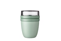 Mepal Ellipse Lunchpot Nádoba na jogurt a müsli – 500 ml + 200 ml – farba Nordic Sage – vhodná do mikrovlnnej rúry a umývačky riadu 1