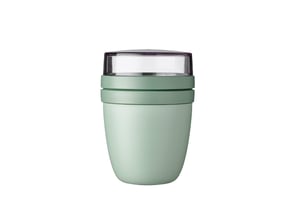 Mepal Ellipse posuda za ručak za müsli i jogurt, boja Nordic Sage — Korištena i s tragovima kamenca iznutra (stanje: vidi 2. sliku)
