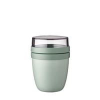 Desiatový box Mepal Ellipse Mini na müsli a jogurt - Oddelené priehradky - Vhodné do mrazničky, mikrovlnnej rúry a umývačky riadu - 300 ml + 120 ml 1