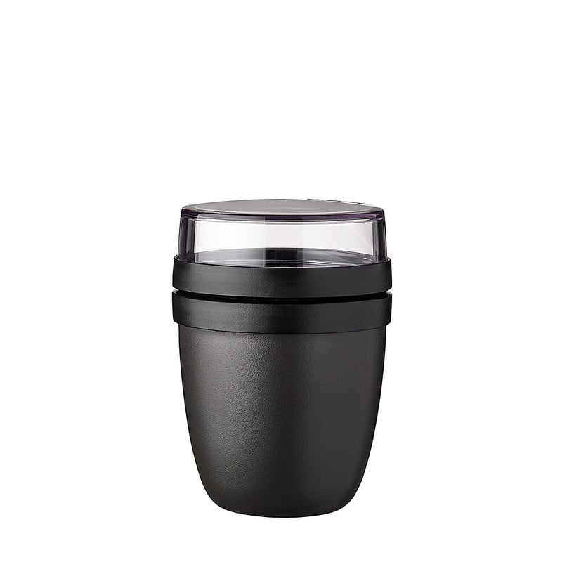 Mepal Ellipse Mini posuda za ručak za jogurt i müsli - 300 ml - boja Nordic Black - prikladno za mikrovalnu pećnicu i perilicu posuđa
