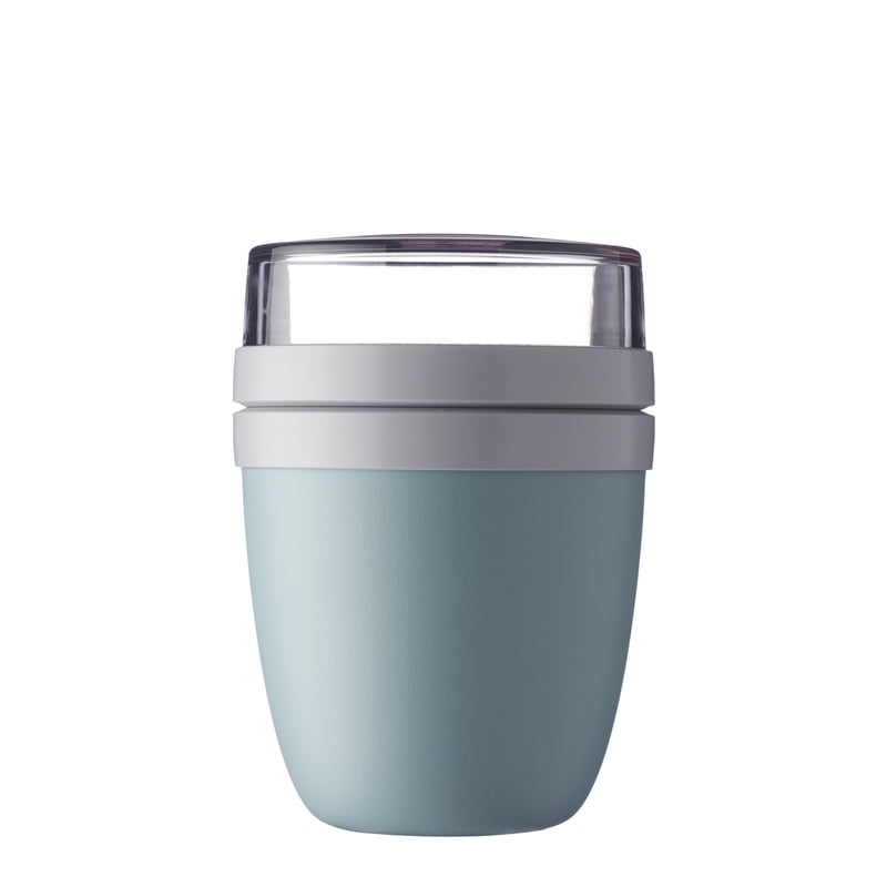 Mepal Ellipse posuda za musli za van - sa spremnikom za jogurt i musli - 500 ml + 200 ml - Nordic Green - pogodna za mikrovalnu pećnicu i perilicu posuđa