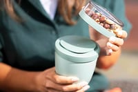 Mepal Ellipse posuda za musli za van - sa spremnikom za jogurt i musli - 500 ml + 200 ml - Nordic Green - pogodna za mikrovalnu pećnicu i perilicu posuđa 4