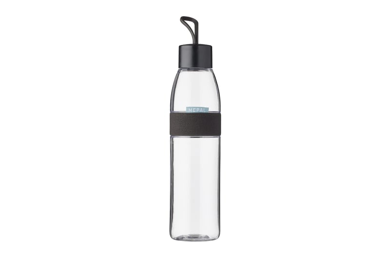 Opakovane použiteľná fľaša Mepal Ellipse Nordic Black 700 ml, vhodná aj na sýtené nápoje, nepriepustná, bez BPA, vhodná do umývačky riadu