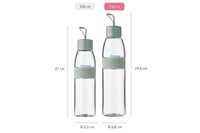 Opakovane použiteľná fľaša Mepal Ellipse 700 ml - Nordic Blue, vhodná aj na sýtené nápoje, bez obsahu BPA, nepriepustná fľaša na pitie 5