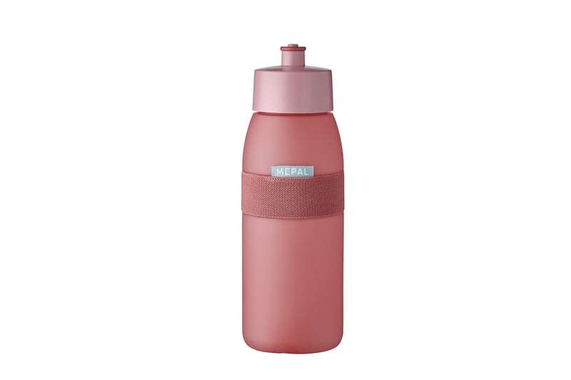Bidon sport Mepal Ellipse 500 ml - Vivid Mauve - Piesă bucală retractabilă moale - Lavabil în mașina de spălat vase - Bidon pentru apă pentru sport și activități recreative