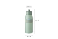 Bidon sport Mepal Ellipse 500 ml - Vivid Mauve - Piesă bucală retractabilă moale - Lavabil în mașina de spălat vase - Bidon pentru apă pentru sport și activități recreative 5