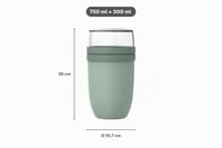 Mepal Ellipse XL posuda za musle 750 + 300 ml Nordic Blue za doručak 3