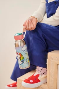 Detská termoska Mepal Flip-Up Campus, 350 ml, tyrkysová, nehrdzavejúca oceľ, bez BPA, 9 hodín teplá a 12 hodín studená 4