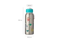 Detská termoska Mepal Flip-Up Campus, 350 ml, tyrkysová, nehrdzavejúca oceľ, bez BPA, 9 hodín teplá a 12 hodín studená 6