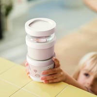 Súprava stohovateľných dóz na desiatu Mepal Mio, 3 kusy – 100 + 175 + 275 ml – Vhodné do mikrovlnky, mrazničky a umývačky riadu – Sunshine & Rainbow 5