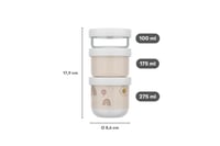 Súprava stohovateľných dóz na desiatu Mepal Mio, 3 kusy – 100 + 175 + 275 ml – Vhodné do mikrovlnky, mrazničky a umývačky riadu – Sunshine & Rainbow 4