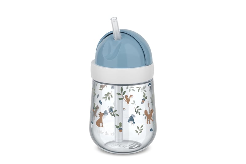 Mepal Mio Little Dutch čaša sa slamkom 300 ml - Forest Friends - od 9 mjeseci - BPA-free, nepropusna čaša za malu djecu